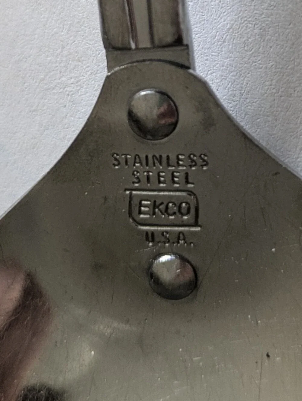 Vintage Ekco Chromium Plated Dutch Tulip Spoon